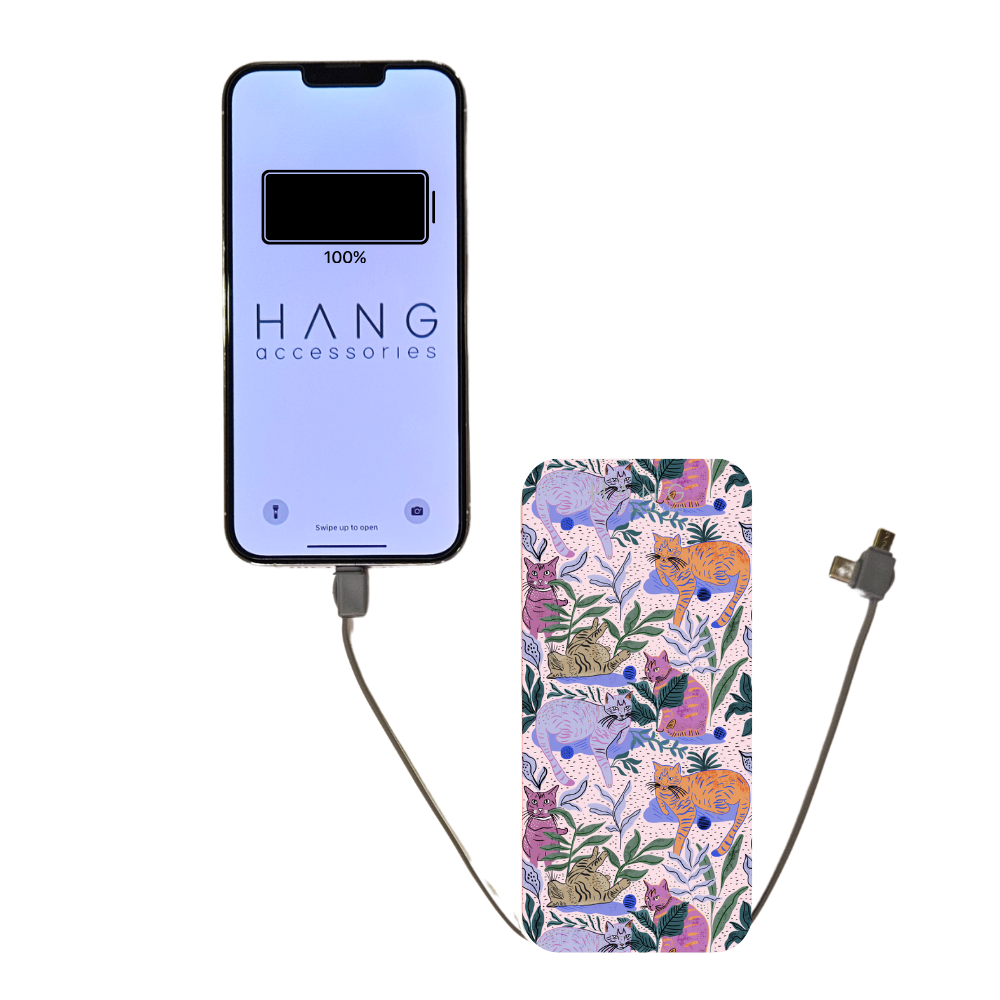 Cats Portable Phone Charging Bank