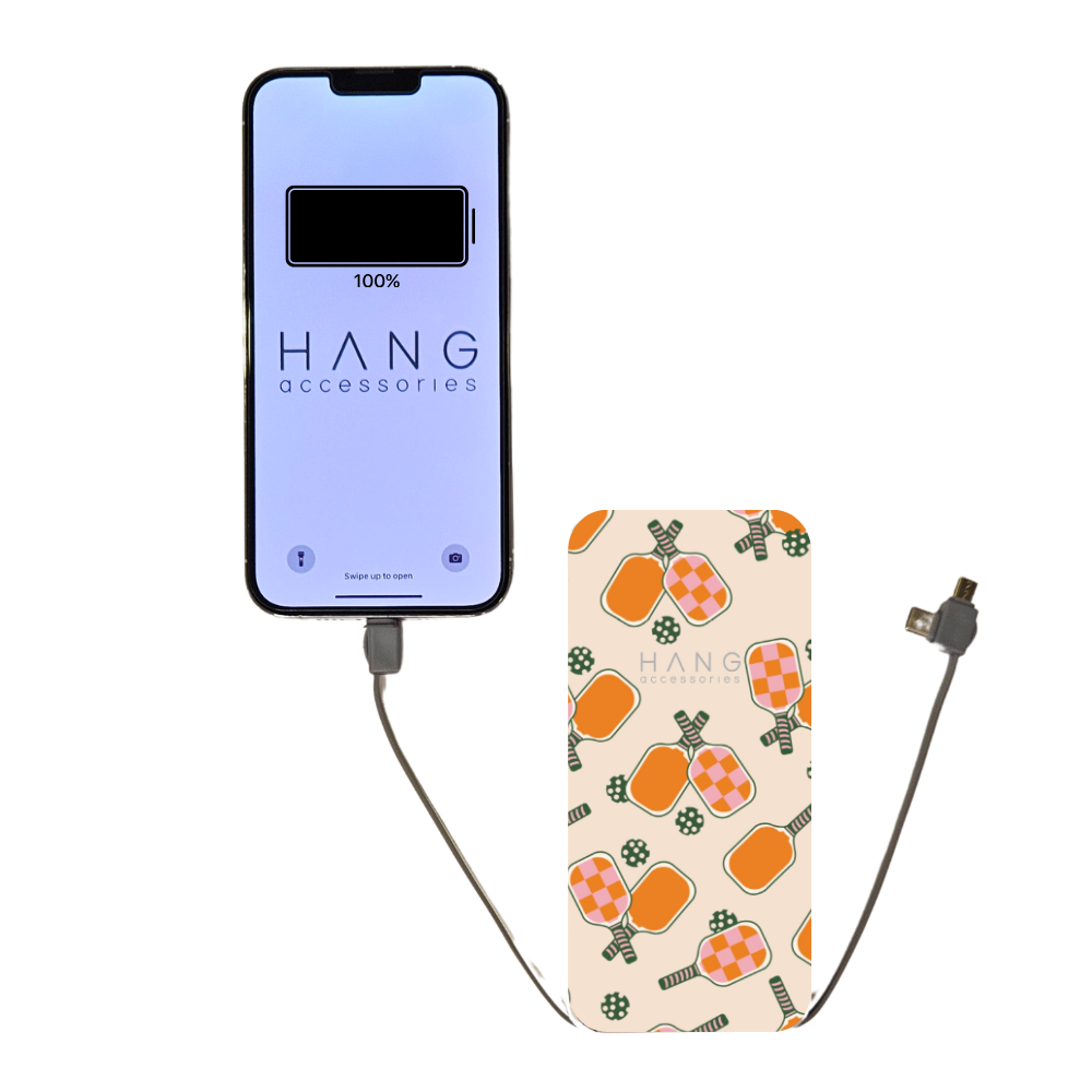 Pickleball Portable Phone Charging Bank