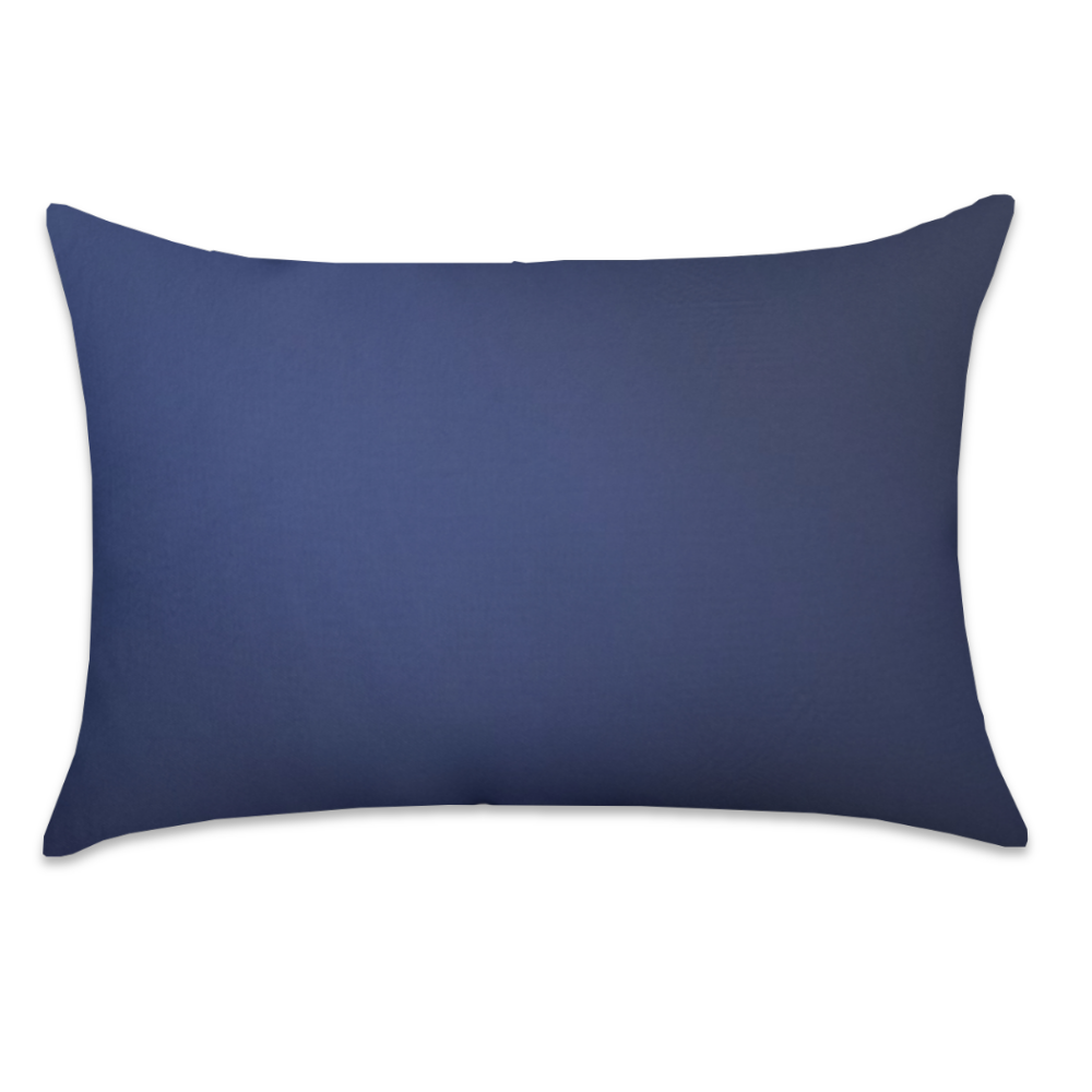 Satin pillowcase in solid navy blue.