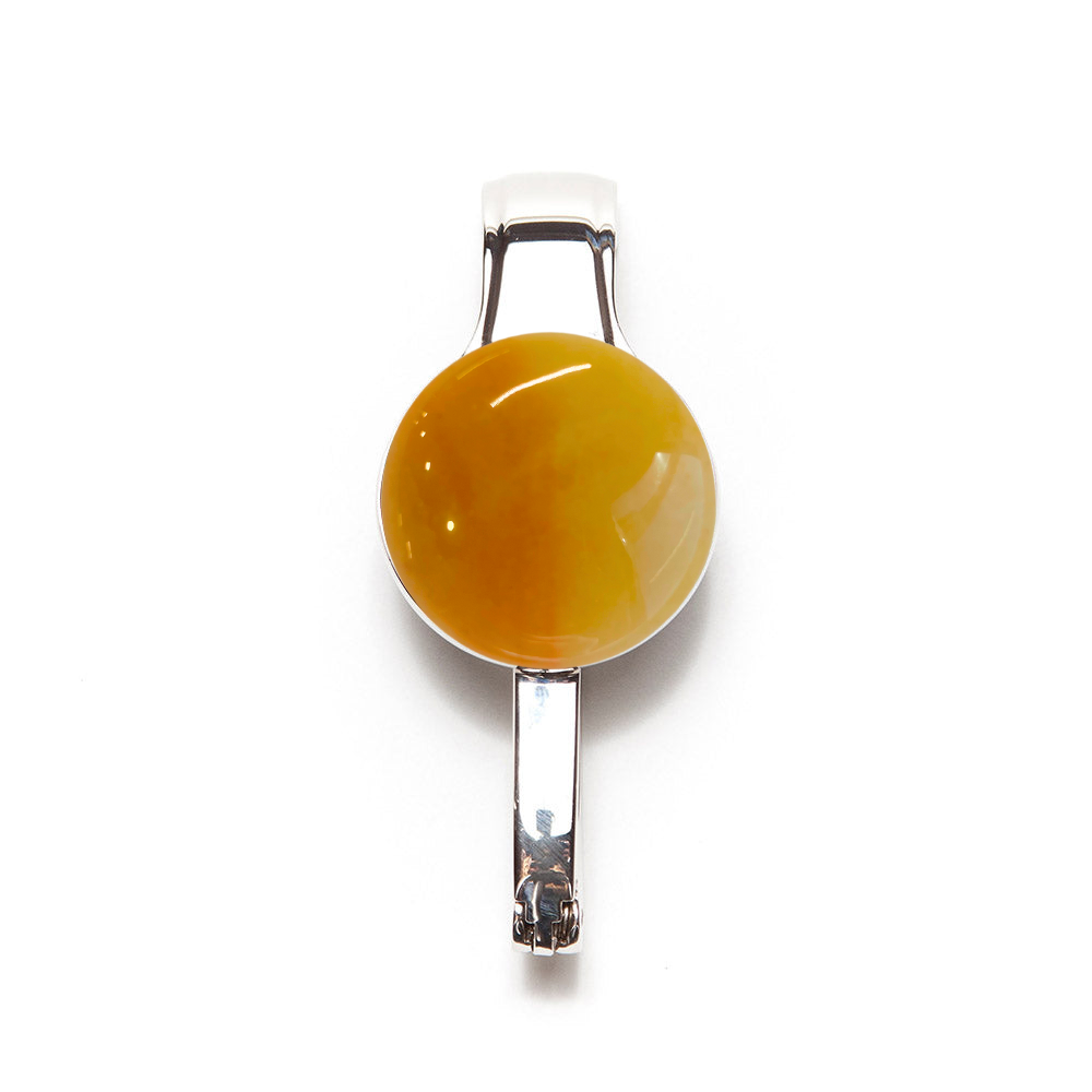 Purse/Key Hanger Combo Peach Orange Stone