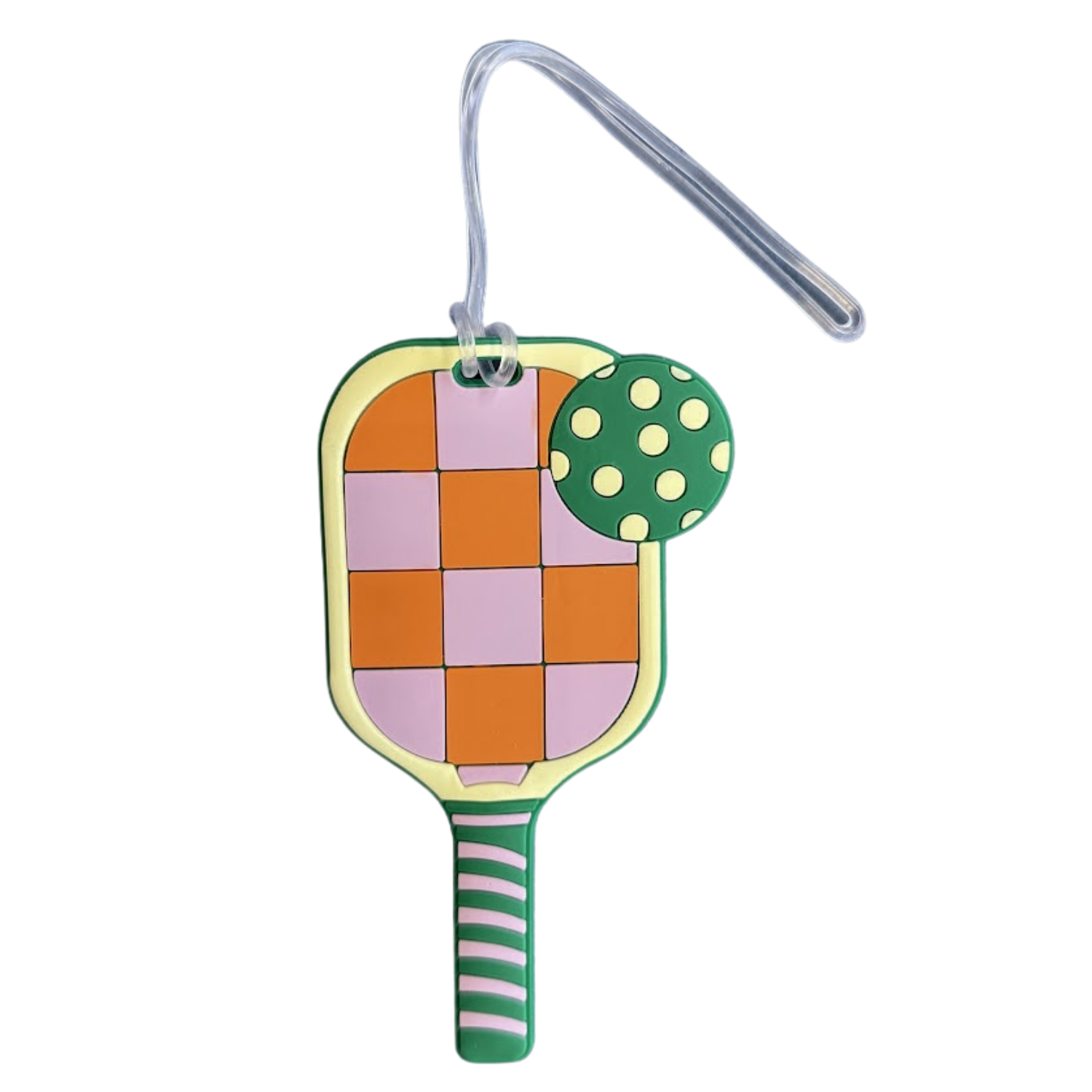 Pickleball Silicone Luggage Tag