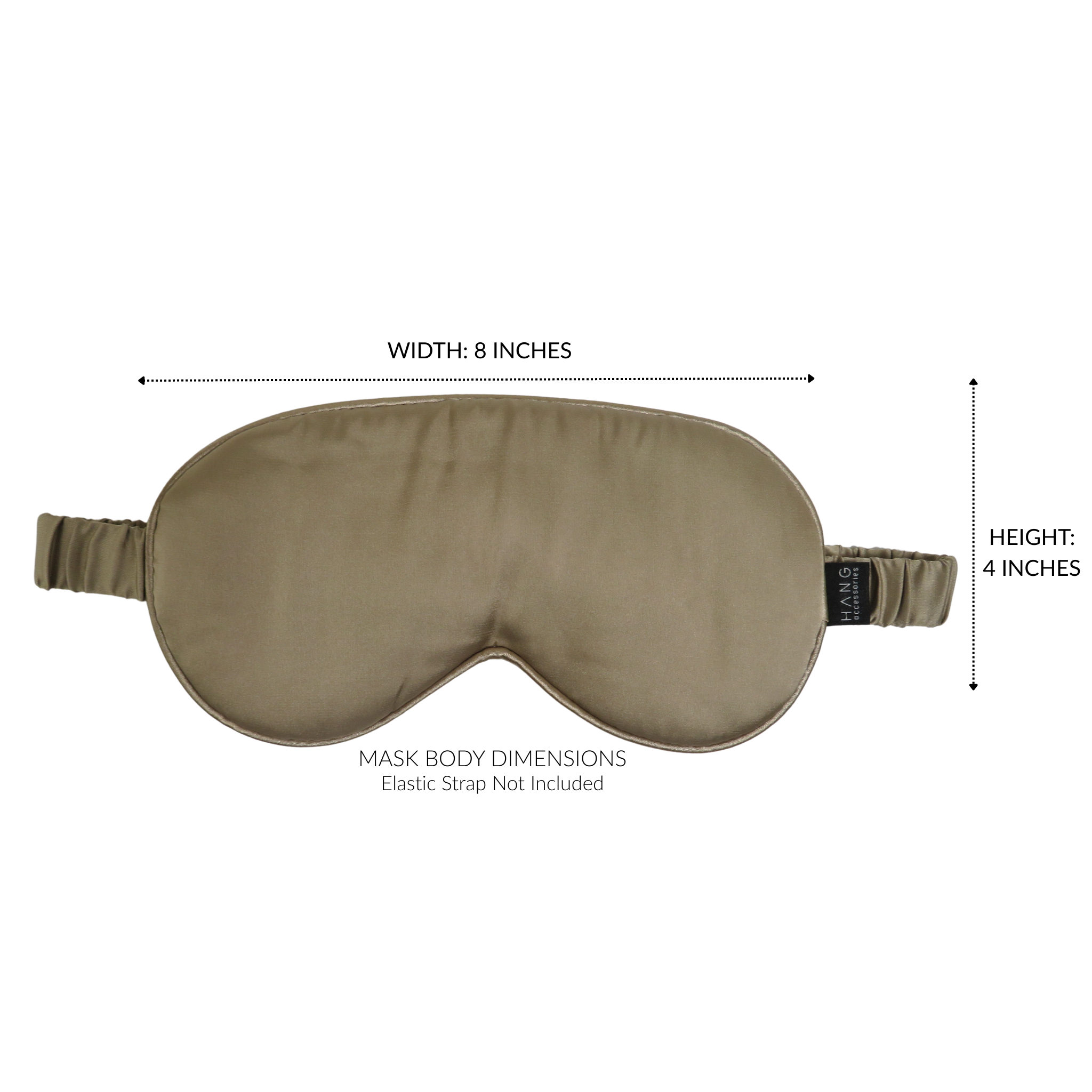 Taupe Satin Eye Mask