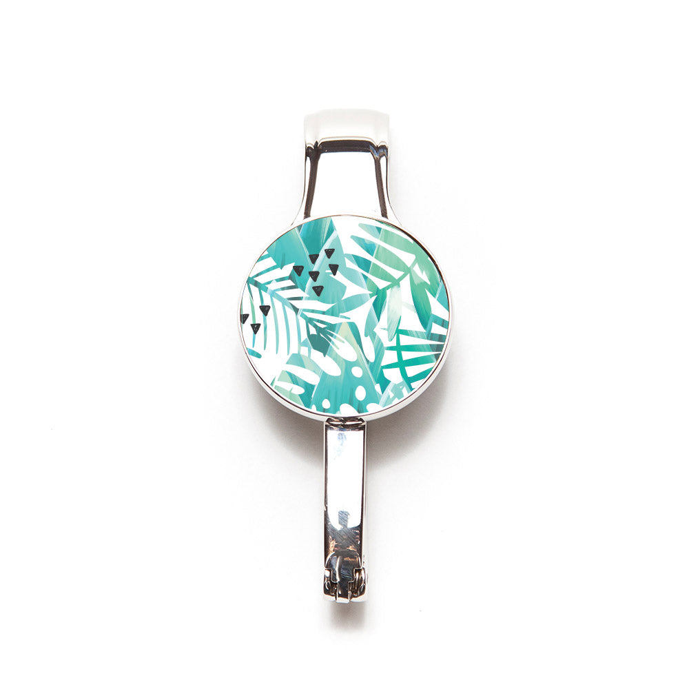 Purse/Key Hanger Combo Mint Palm