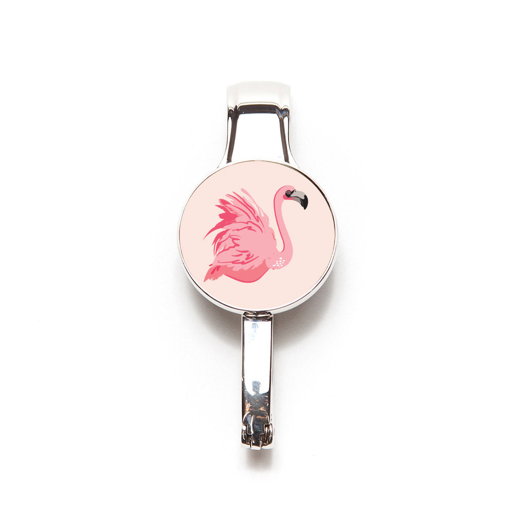 Purse/Key Hanger Combo Flamingo