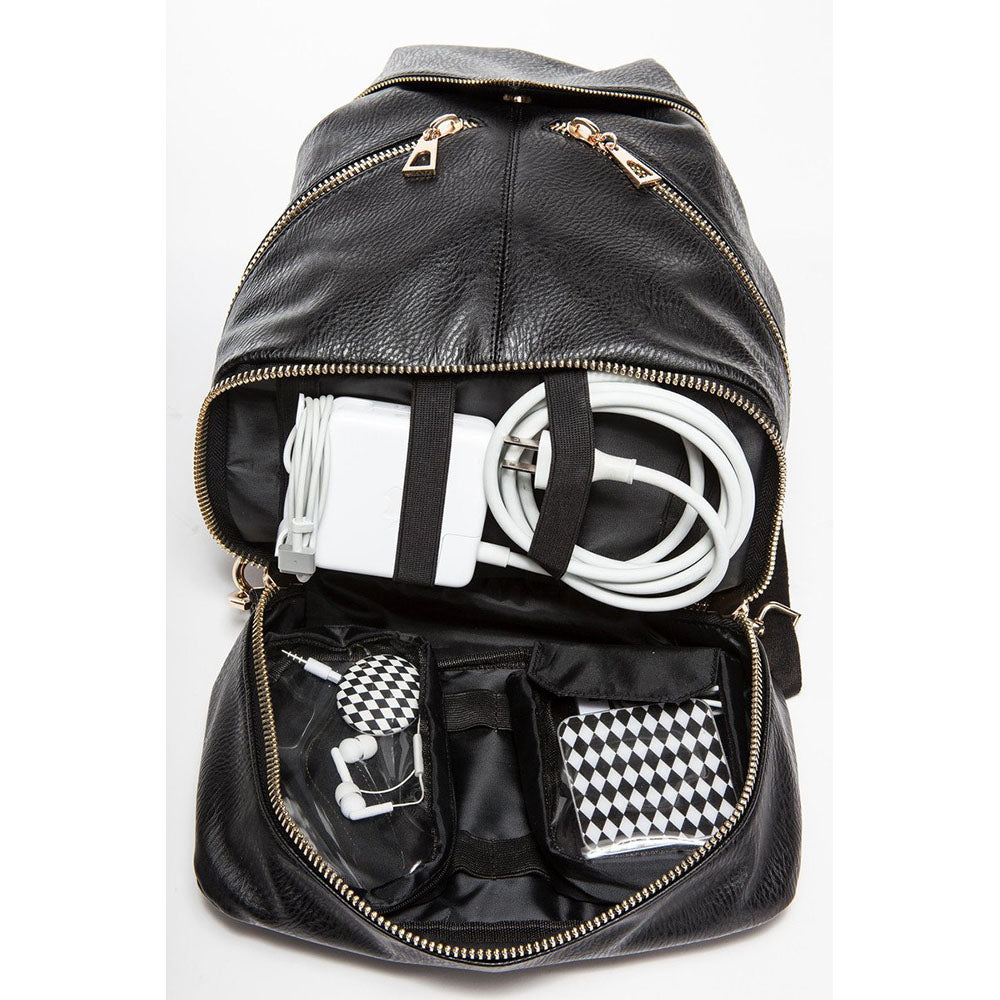 Bowie Convertible Backpack Black
