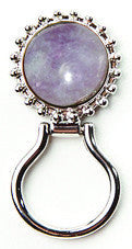 Eyeglass Hanger Semi-Precious Stone Purple Agate