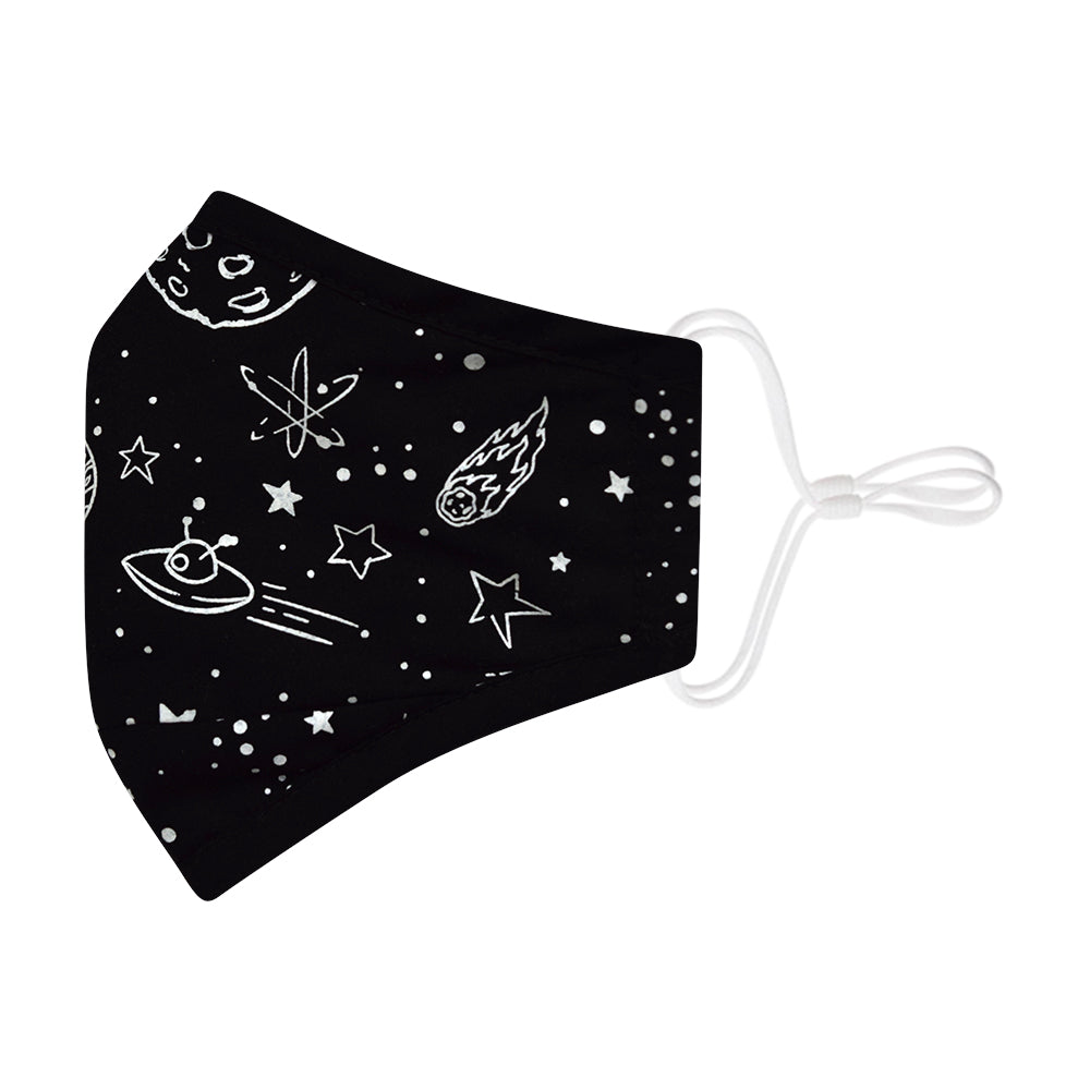 Adult Small Face Mask Glow in the Dark Space