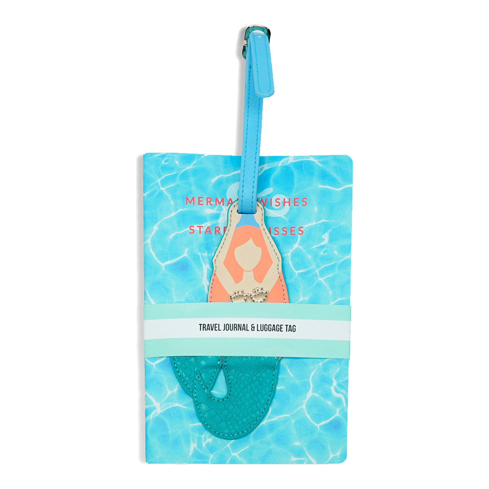 Travel Journal & Luggage Tag Set Mermaid