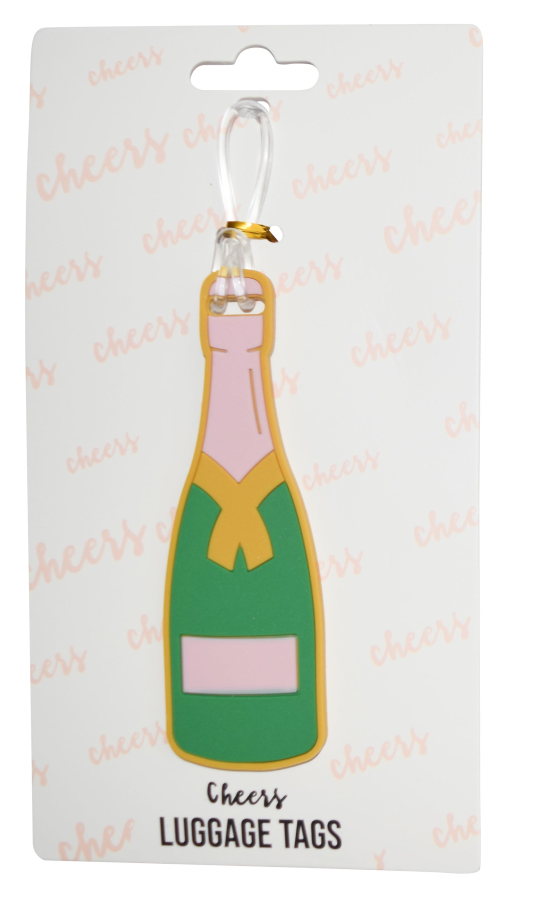 Silicone Luggage Tag Green Champagne