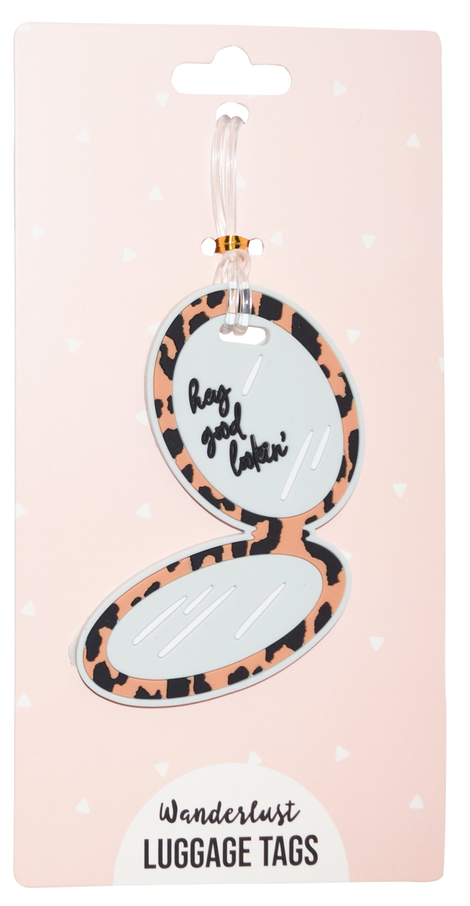 Silicone Luggage Tag Compact Mirror