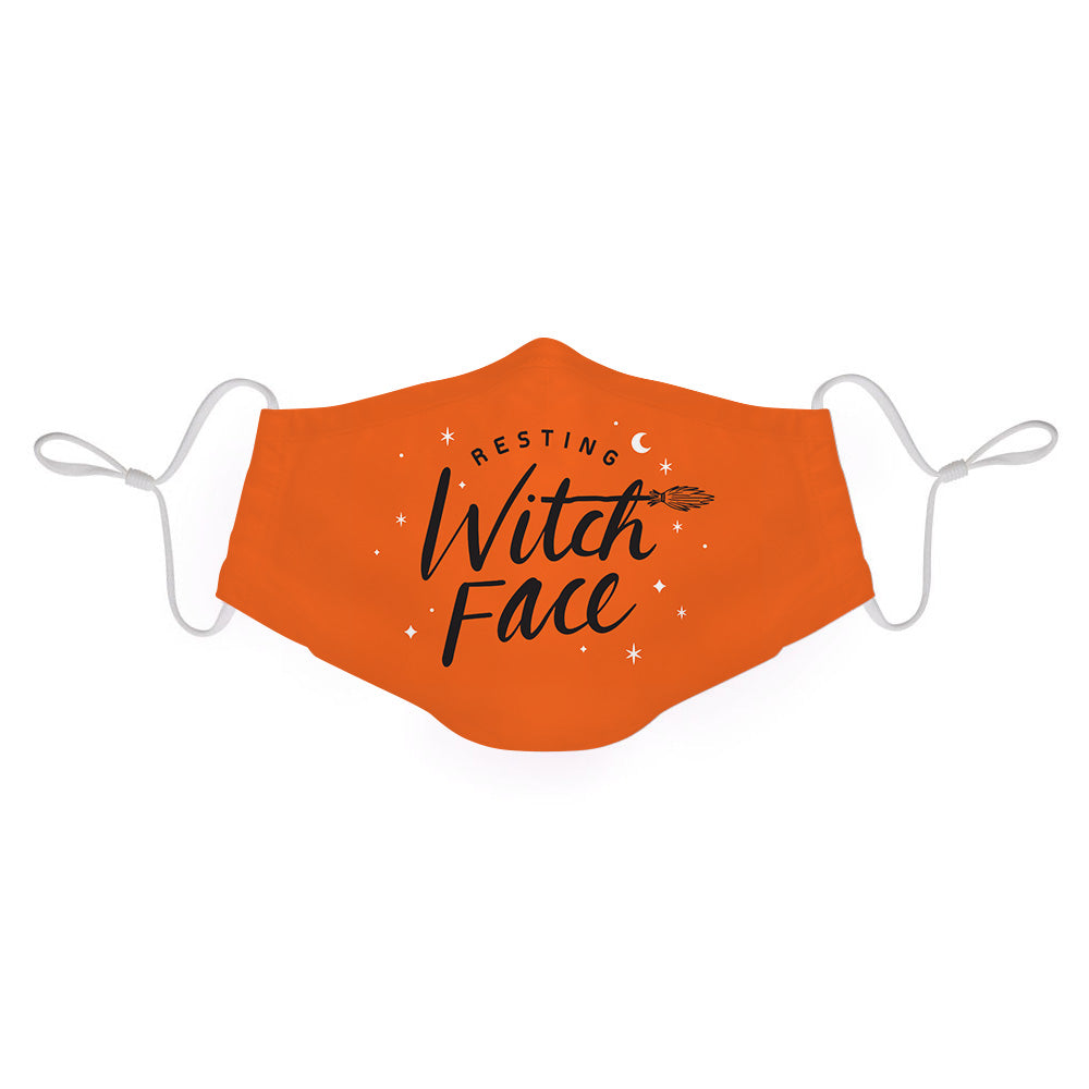 Face Mask Resting Witch Face Orange