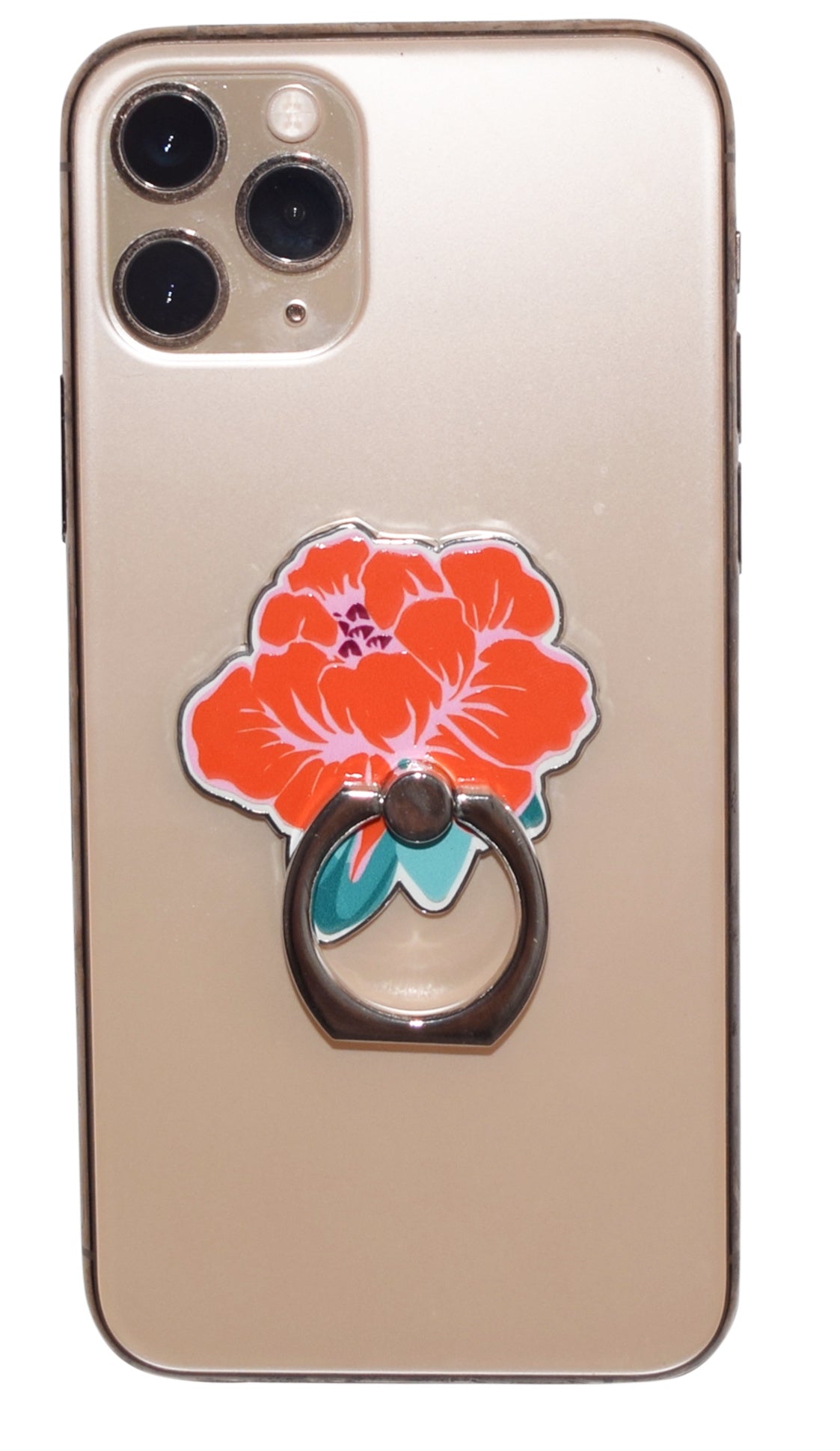 Mobile Phone Ring Orange Flower