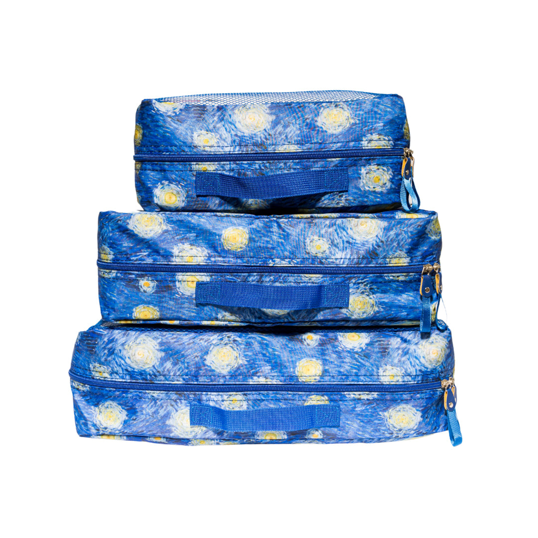 3 Piece Packing Cube Set Starry Night