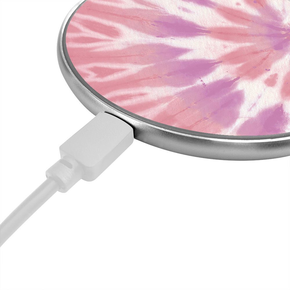 Wireless Charging Pad Pink Tie Dye – Hang Accessories