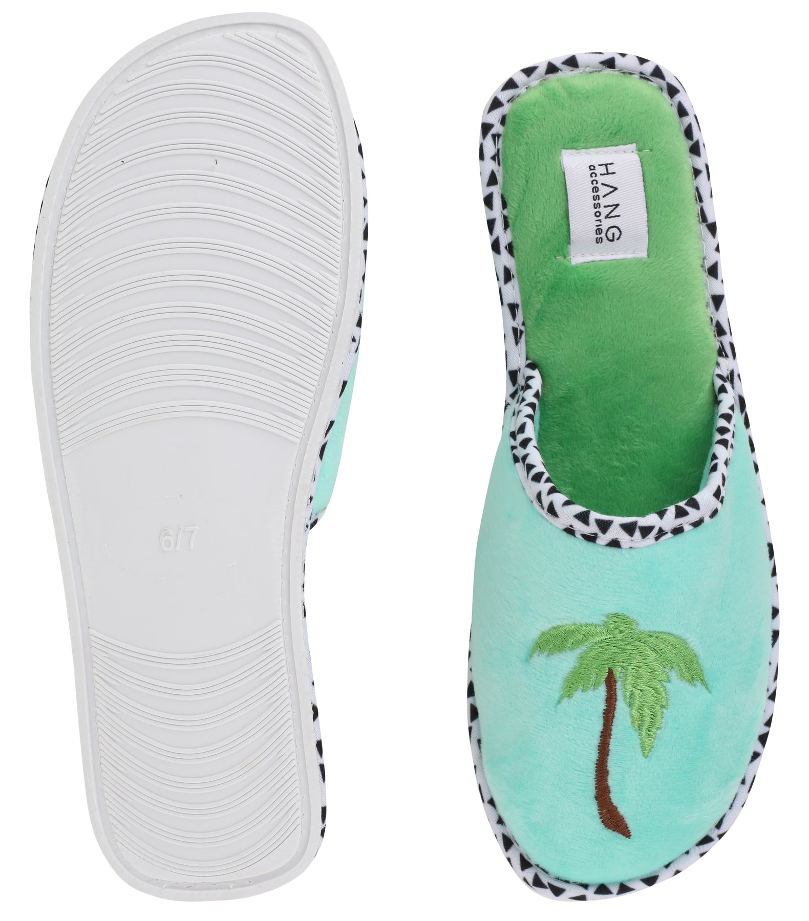 Foldable Travel Slippers Palm Tree – Hang Accessories